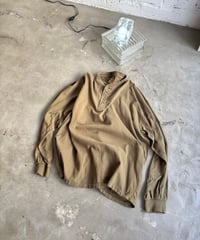 90’s simple&modern design relaxed fit henry neck L/S shirt