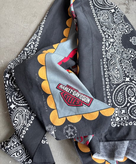 STRANGER Original / Re. Vintage. Made in USA old bandana docking scarf