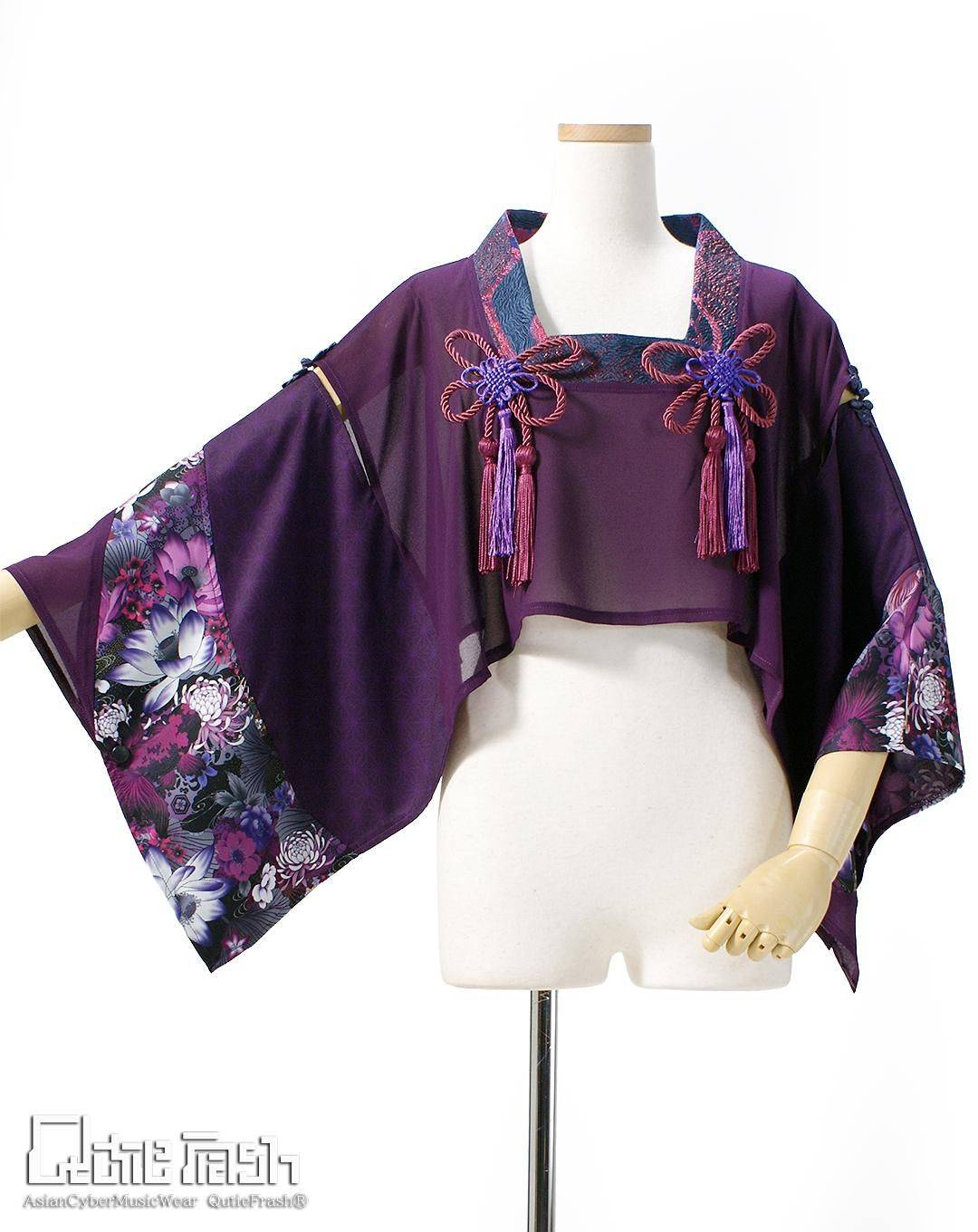 Qutie Frash 完売品 和パンク ポンチョ 羽織り 和柄 Wa-Goth Qutie