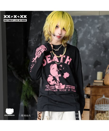 DEATHBEAR/デスベア　【DEATH 7th】Long Sleeve T-SHIRTS【Seventh Resonance】(BLACK)