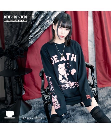 DEATHBEAR/デスベア　【DEATH 7th】Long Sleeve T-SHIRTS【Seventh Resonance】(BLACK)