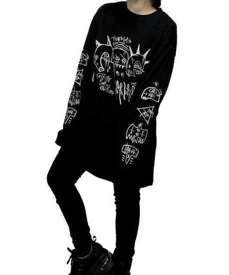 kyogudrddd　LONG SLEEVE（BLACK✖GRAY）