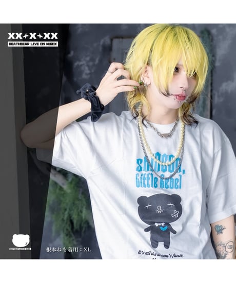 DEATHBEAR/デスベア　【SugarGrim】SHINE ON, Little Rebel （WHITE×SAXBLUE）