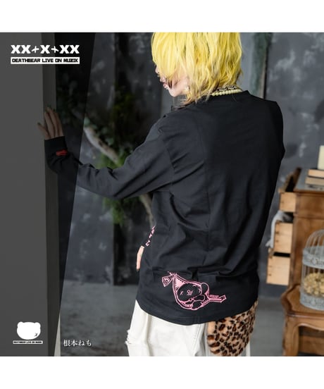 DEATHBEAR/デスベア　【DEATH 7th】Long Sleeve T-SHIRTS【Seventh Resonance】(BLACK)