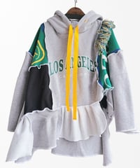 mother's made　608202　緑ロゴニットパーカー