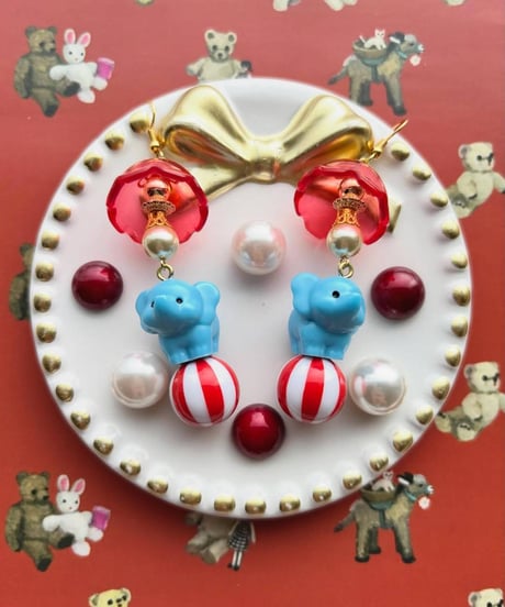 mignardises　m183-1 サーカスぞうさんピアス