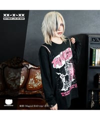 DEATHBEAR/デスベア　【TURN UP THE GAIN】ZIP Long Sleeve T-SHIRTS（FANCY PINK）