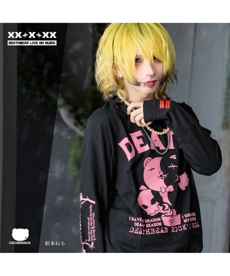 DEATHBEAR/デスベア　【DEATH 7th】Long Sleeve T-SHIRTS【Seventh Resonance】(BLACK)