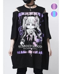 SEXPOT ReVenGe   SA681538　Shoulder Zip Big Cutsew Eroded Blood