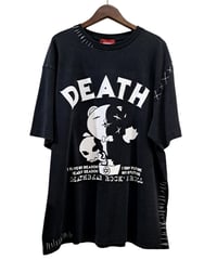 DEATHBEAR/デスベア　【DEATH】stitch custom T-SHIRTS