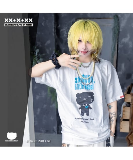 DEATHBEAR/デスベア　【SugarGrim】SHINE ON, Little Rebel （WHITE×SAXBLUE）