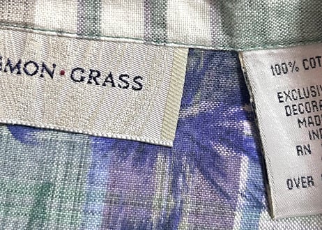 チェック アロハ ハワイアン 柄 シャツ 刺繍 半袖 花 ハイビスカス カラフル おしゃれ かわいい ヴィンテージ used vintage 古着/club723(N819)