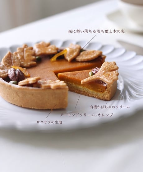 <クール便>南瓜とオレンジのタルト（10月22日～28日発送・店頭受取分）