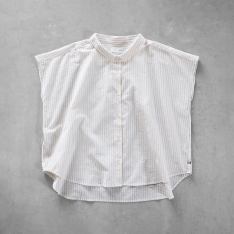 HUIS ハウス　コードレーンフレンチスリーブワイドブラウス　ホワイト huis | STORES