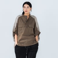 <予約商品>　[TA-TP0051] GATHERED SLEEVE BLOUSE