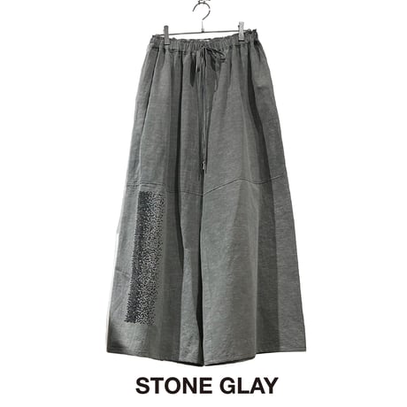 <予約商品>　[TA-PT0048] SEQUIN EMBROIDERY WIDE TROUSER