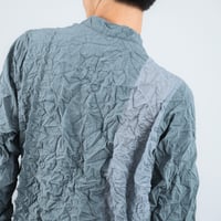 <予約商品>　[TA-BUM0014]"BUMPY" CRINKLED LONG SHIRT DRESS
