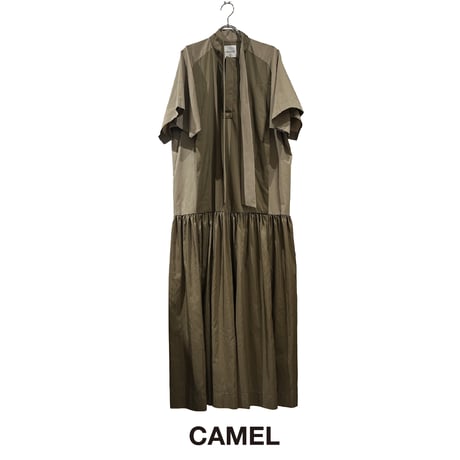 <予約商品>　[TA-OP0051] GATHERED MAXI DRESS