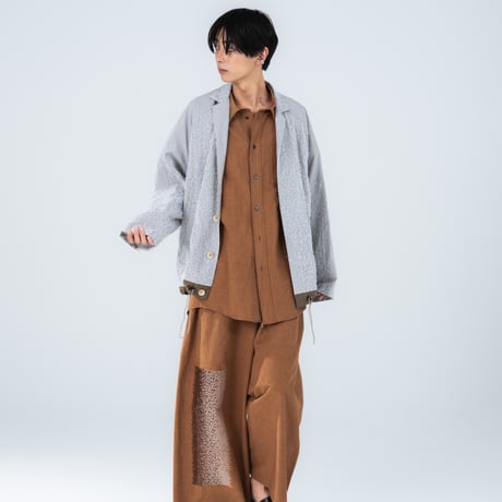 <予約商品>　[TA-PT0048] SEQUIN EMBROIDERY WIDE TROUSER