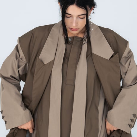 <予約商品>　[TA-JK0036] OVERSIZED DOUBLE BREASTED JACKET