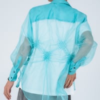 <予約商品>　[TA-BUM0012] "BUMPY" SHEER ASYMMETRIC SHIRT