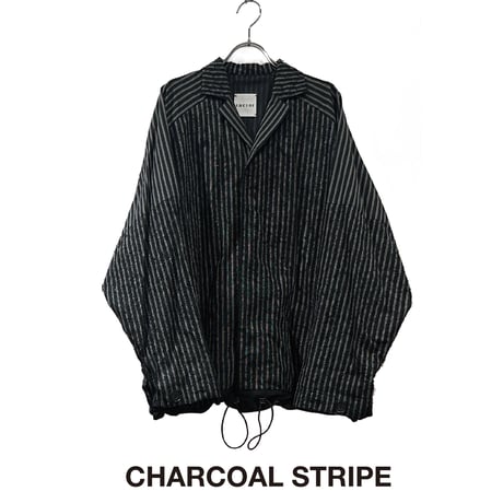 <予約商品>　[TA-TP0054] FUZZY STRIPE OVERSIZED BLOUSON