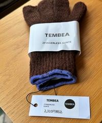 TEMBEA/2FINGERLESS GUNTE (BROWN-LAVENDER)