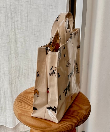 TEMBEA PAPER TOTE SMALL DOG PRINT