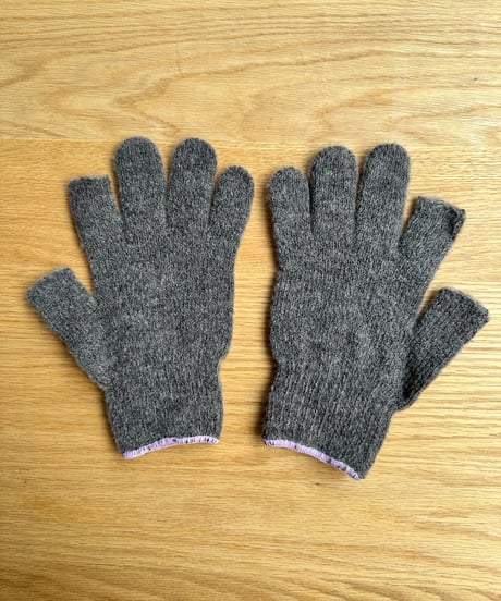 TEMBEA/2FINGERLESS GUNTE  (DK-BEIGE/SMOKY-PINK)
