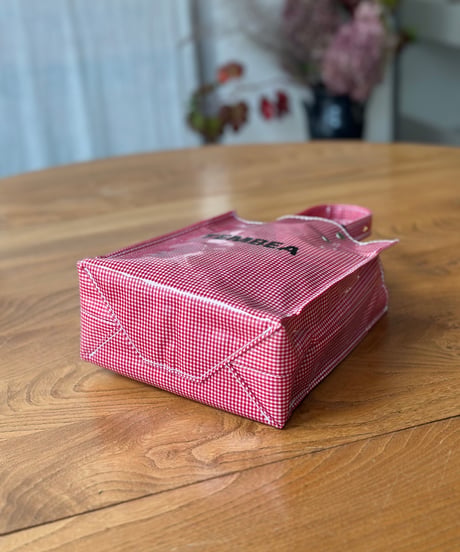 TEMBEA PAPER TOTE MINI GINGHAM CHECK