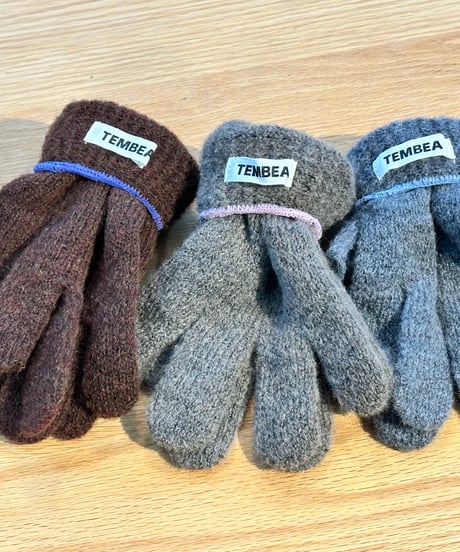 TEMBEA/2FINGERLESS GUNTE (BROWN-LAVENDER)