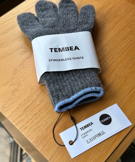 TEMBEA/2FINGERLESS GUNTE（ MID GREY-SAX）