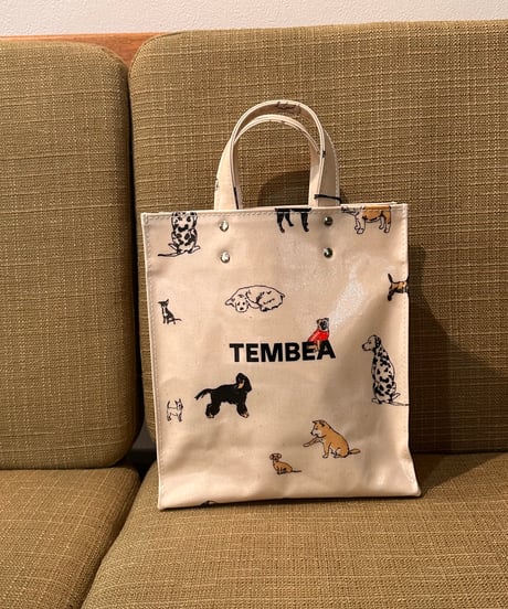 TEMBEA PAPER TOTE SMALL DOG PRINT
