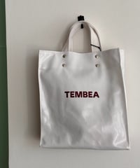 TEMBEA／PAPER TOTE SMALL（WHITE)