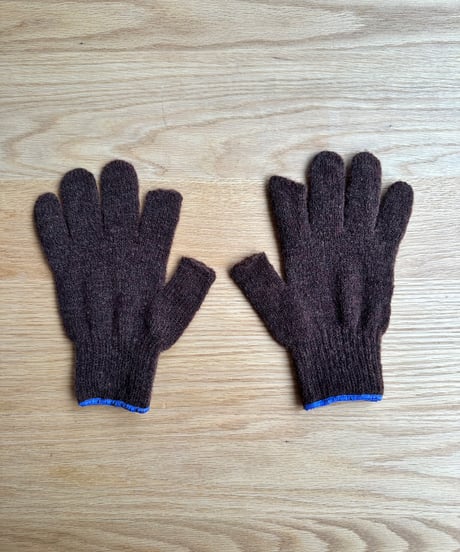TEMBEA/2FINGERLESS GUNTE (BROWN-LAVENDER)