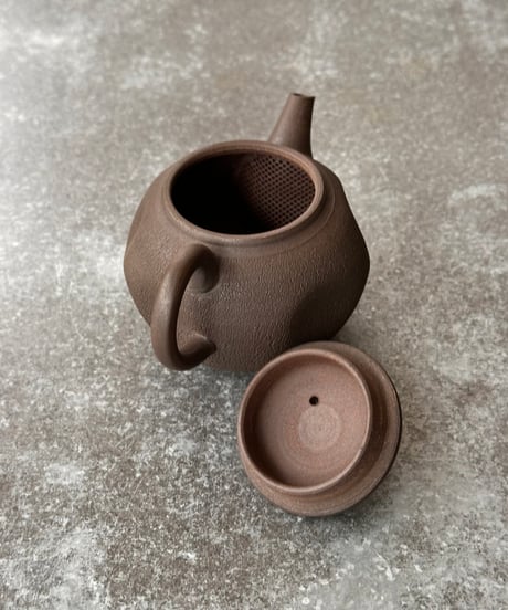 甚秋陶苑 伊藤成ニ 嵐絞り茶壺 #29