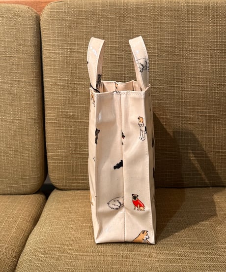 TEMBEA PAPER TOTE SMALL DOG PRINT