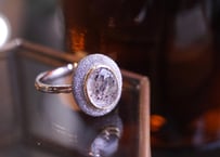 Aube　スーパーセブン　ｋ18YG×SILVERリング