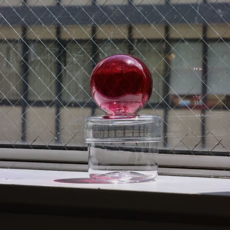 " RUKA Glass " ORB CANISTER - A