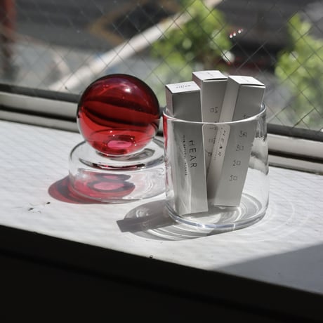 " RUKA Glass " ORB CANISTER - H