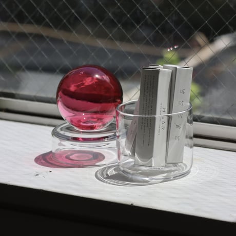 " RUKA Glass " ORB CANISTER - A