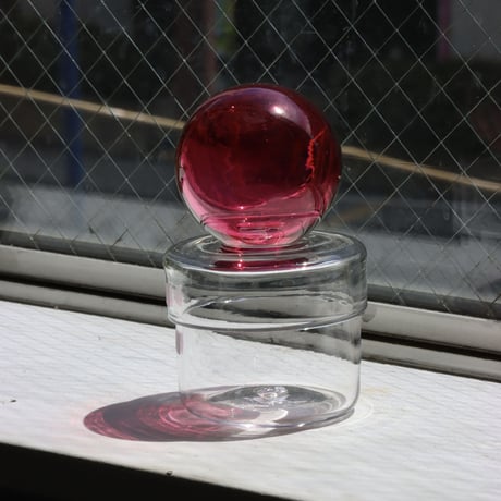 " RUKA Glass " ORB CANISTER - A