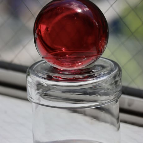 " RUKA Glass " ORB CANISTER - H