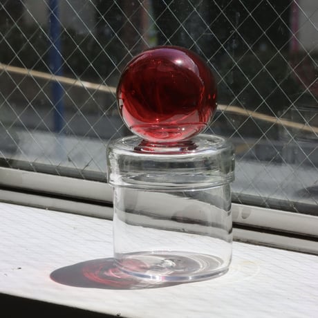 " RUKA Glass " ORB CANISTER - H