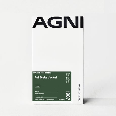 " AGNI TOKYO " Incense - Full Metal Jacket / フルメタル・ジャケット