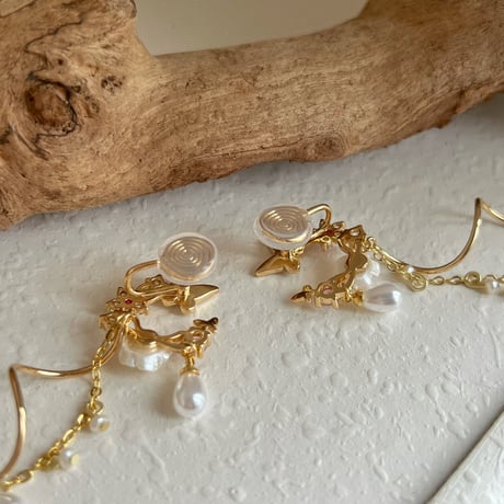Fleur et Papillonピアス/イヤリング