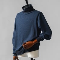 MOCO [ 21-2262010 ] BOMBERHEAT🄬tweed【長袖ﾊｲﾈｯｸ】 - ﾌﾞﾙｰ(94)