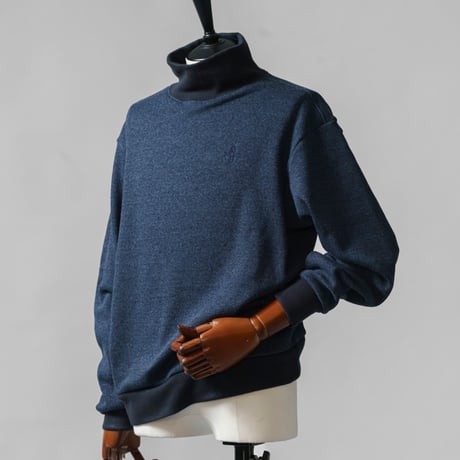 MOCO [ 21-2262010 ] BOMBERHEAT🄬tweed【長袖ﾊｲﾈｯｸ】 - ﾌﾞﾙｰ(94)