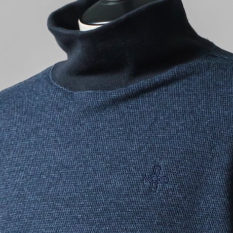 MOCO [ 21-2262010 ] BOMBERHEAT🄬tweed【長袖ﾊｲﾈｯｸ】 - ﾌﾞﾙｰ(94)