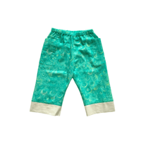 Feather print green : Pants
